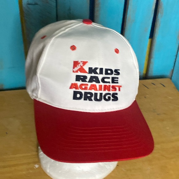 Vintage 1997 KMart Kids Race Against Drugs adjustable snapback hat embroidered - Picture 1 of 7